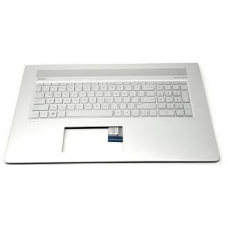 HP Bezel Palmrest Top Cover W/ Keyboard For ENVY 17-AE Silver 925477-001